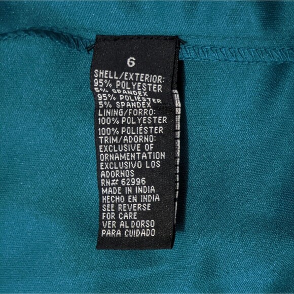 Scarlett Teal Jewels Short Dress 6 Small Sleeveless Bodycon Y2K Draped NWT New - Picture 11 of 12